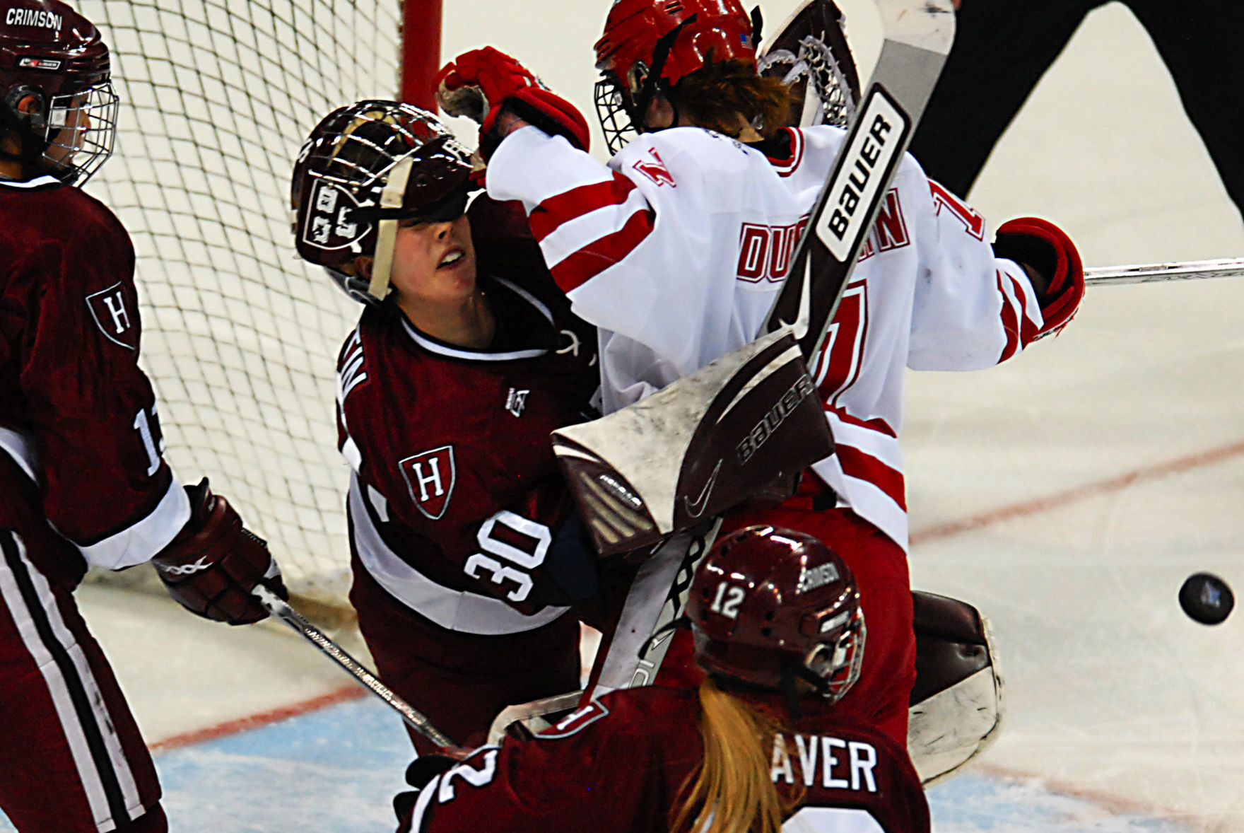 Contact with the goalie